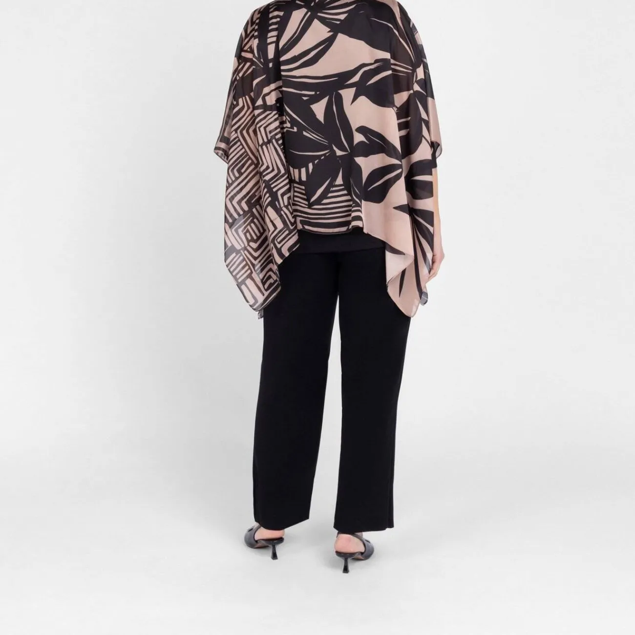 New GAIA Life Leaf Print Tunic Camel