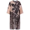 Best GAIA Life Long Printed Jacket Camel
