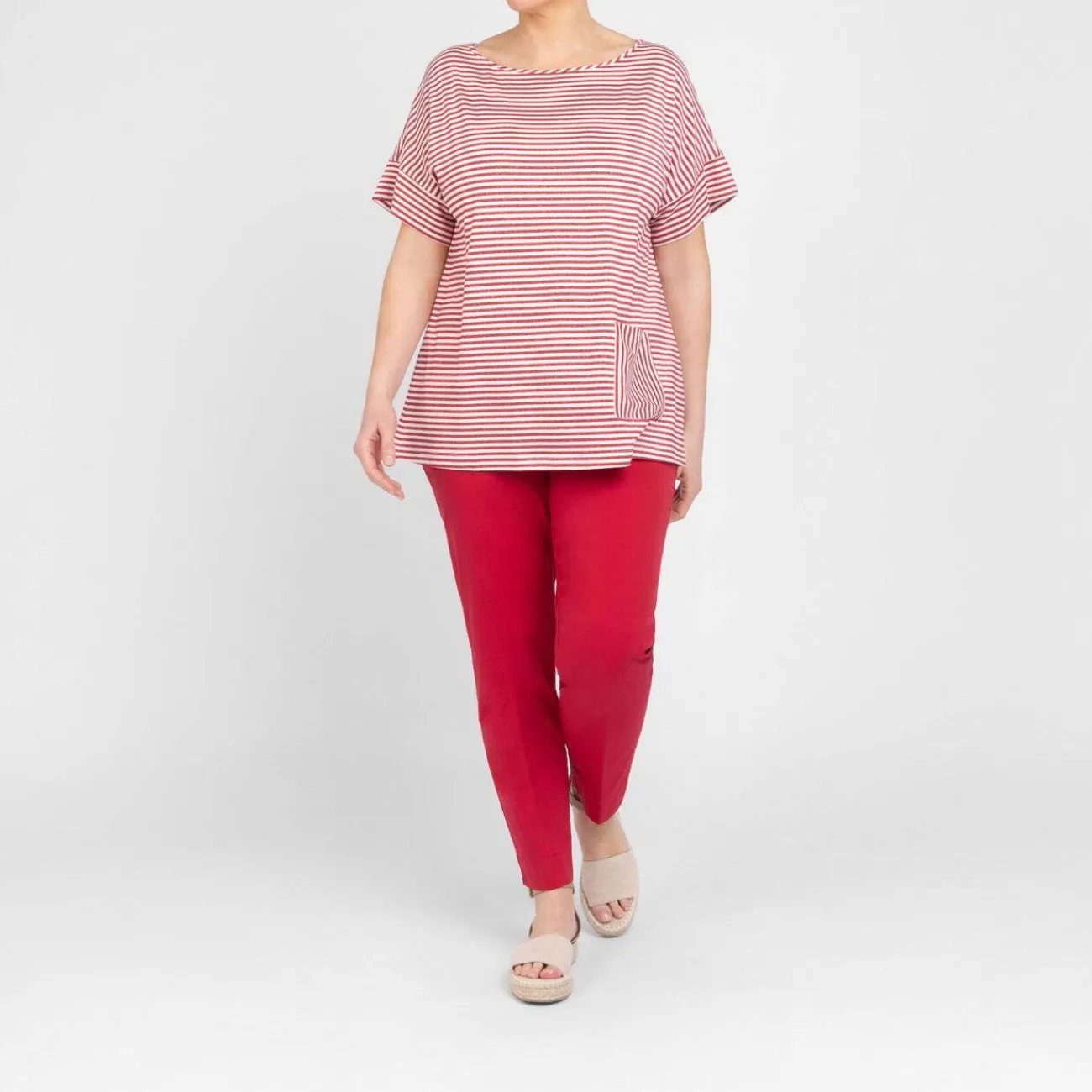 Sale GAIA Life Pull On Trousers Red