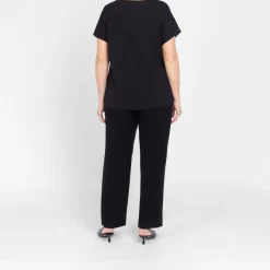 Online GAIA Life Satin Jersey Top Black