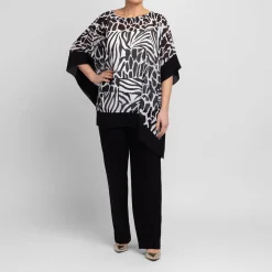 Best Georgedu00e9 Georgedé Satin Jersey Trousers Black