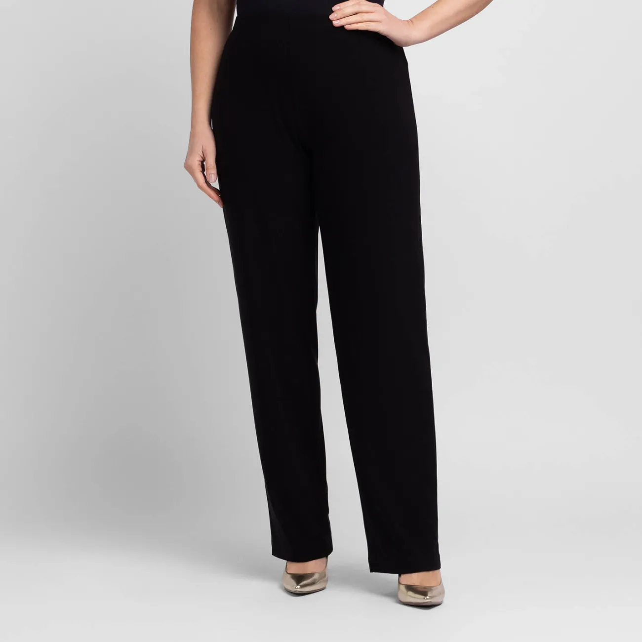 Best Georgedu00e9 Georgedé Satin Jersey Trousers Black