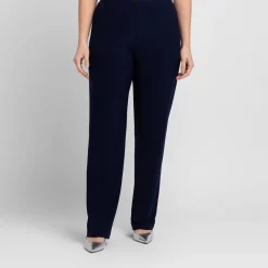 Sale Georgedu00e9 Georgedé Satin Jersey Trousers Navy
