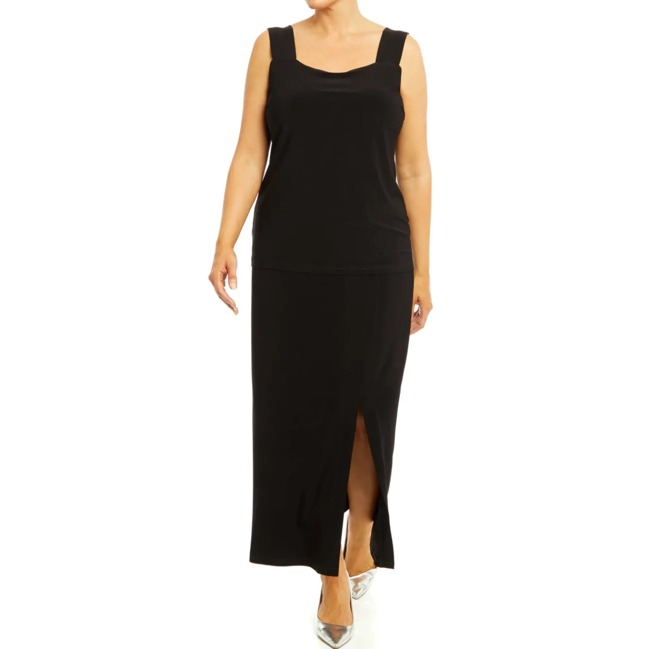 Discount Georgedu00e9 Georgedé Stretch Jersey Vest Black