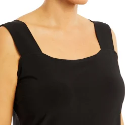 Discount Georgedu00e9 Georgedé Stretch Jersey Vest Black