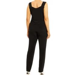Discount Georgedu00e9 Georgedé Stretch Jersey Vest Black