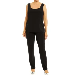 Discount Georgedu00e9 Georgedé Stretch Jersey Vest Black