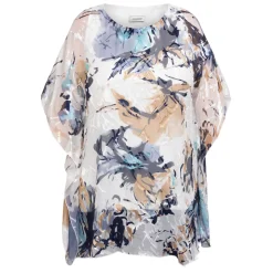 Clearance Godske Devoree Abstract Floral Tunic White