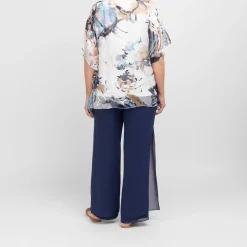 Clearance Godske Devoree Abstract Floral Tunic White