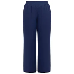 Sale Godske Pull On Georgette Trousers Navy