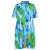 Best Annikki Karvinen Karvinen Printed Cotton Dress Blue
