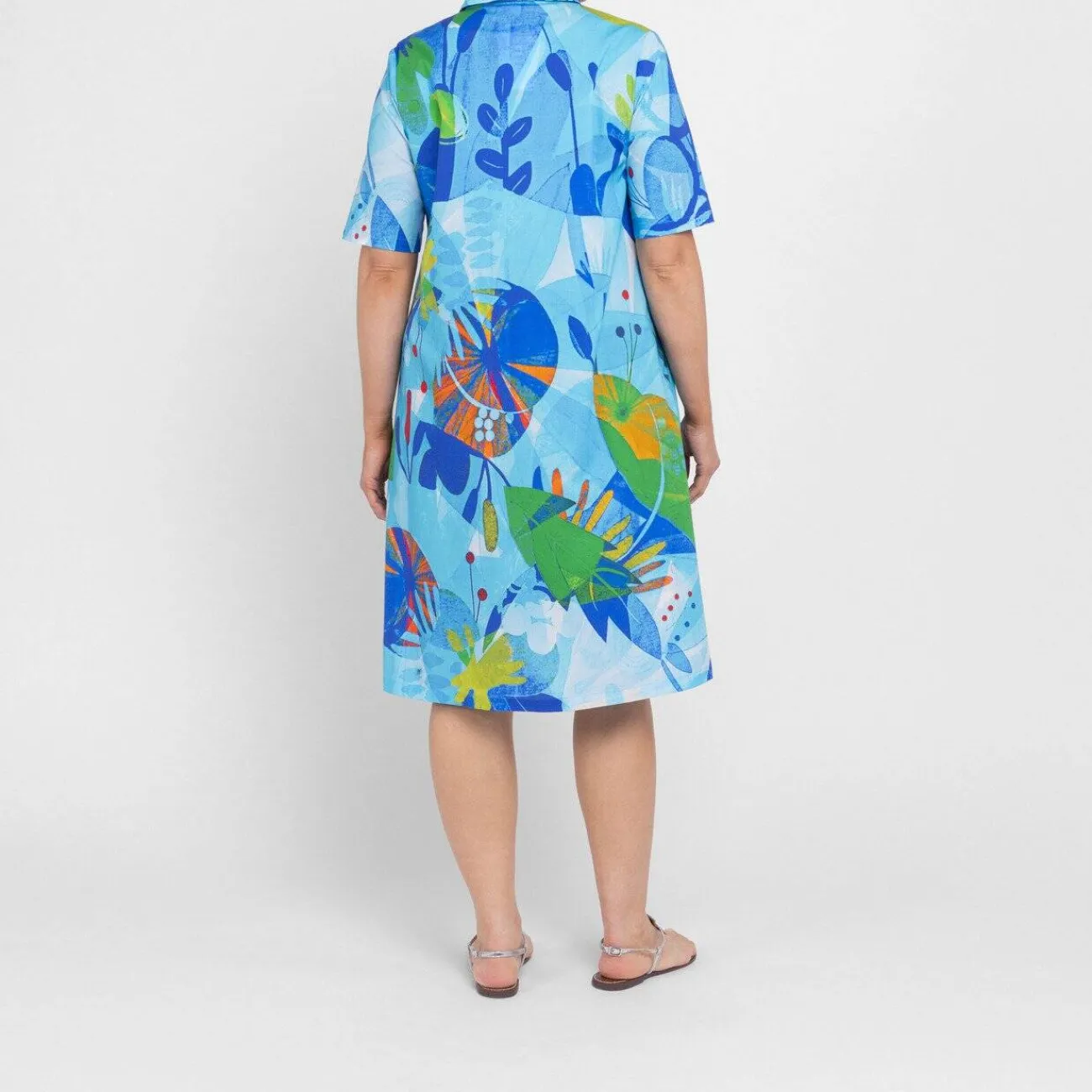 Best Annikki Karvinen Karvinen Printed Cotton Dress Blue