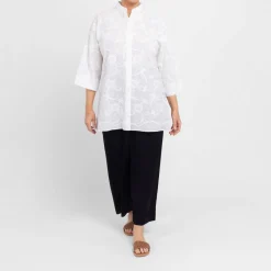 Outlet Luisa Mara Venier Luisa Viola Embroidered Cotton Shirt