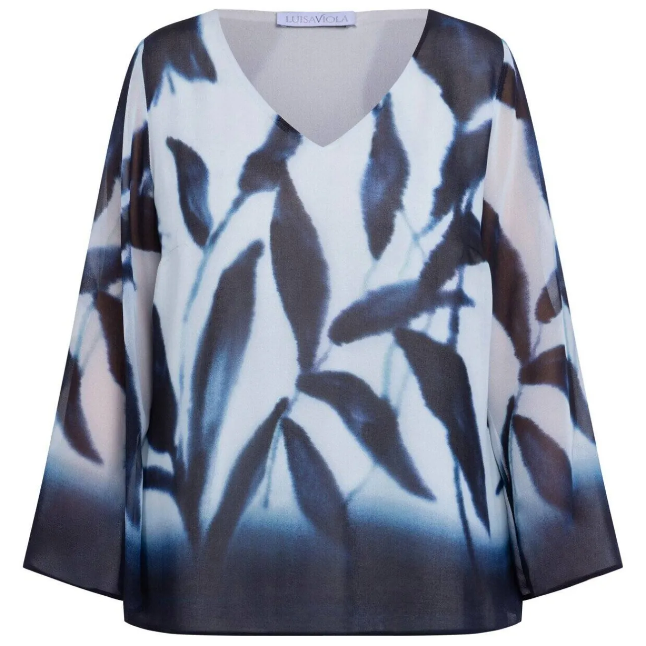 Sale Luisa Viola Georgette Tunic Blue