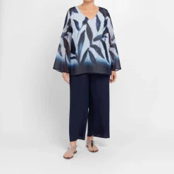 Sale Luisa Viola Georgette Tunic Blue