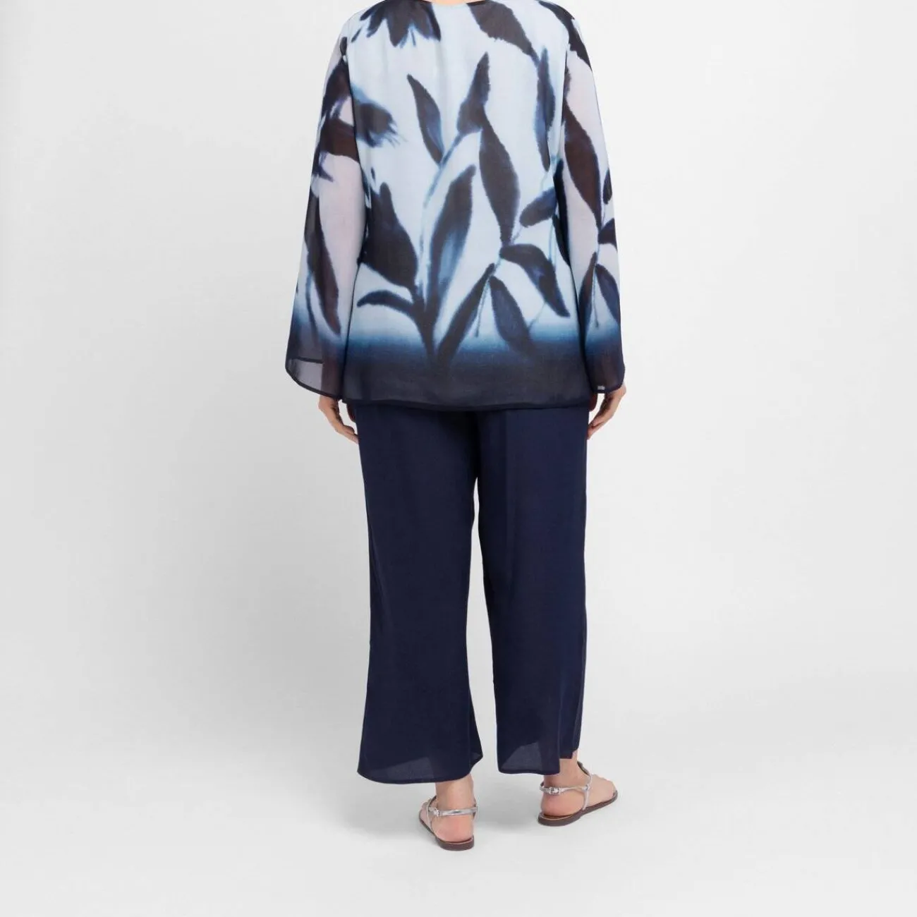 Sale Luisa Viola Georgette Tunic Blue