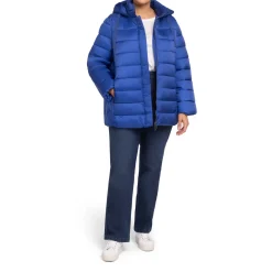 Outlet Luisa Viola Easy Luisa Viola Hooded Puffer Jacket Bluette
