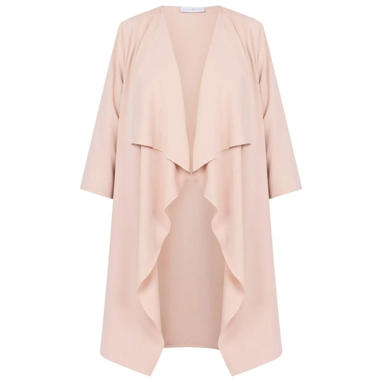 Outlet Luisa Viola Long Duster Jacket Pink