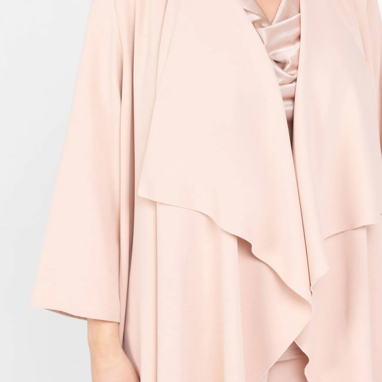 Outlet Luisa Viola Long Duster Jacket Pink
