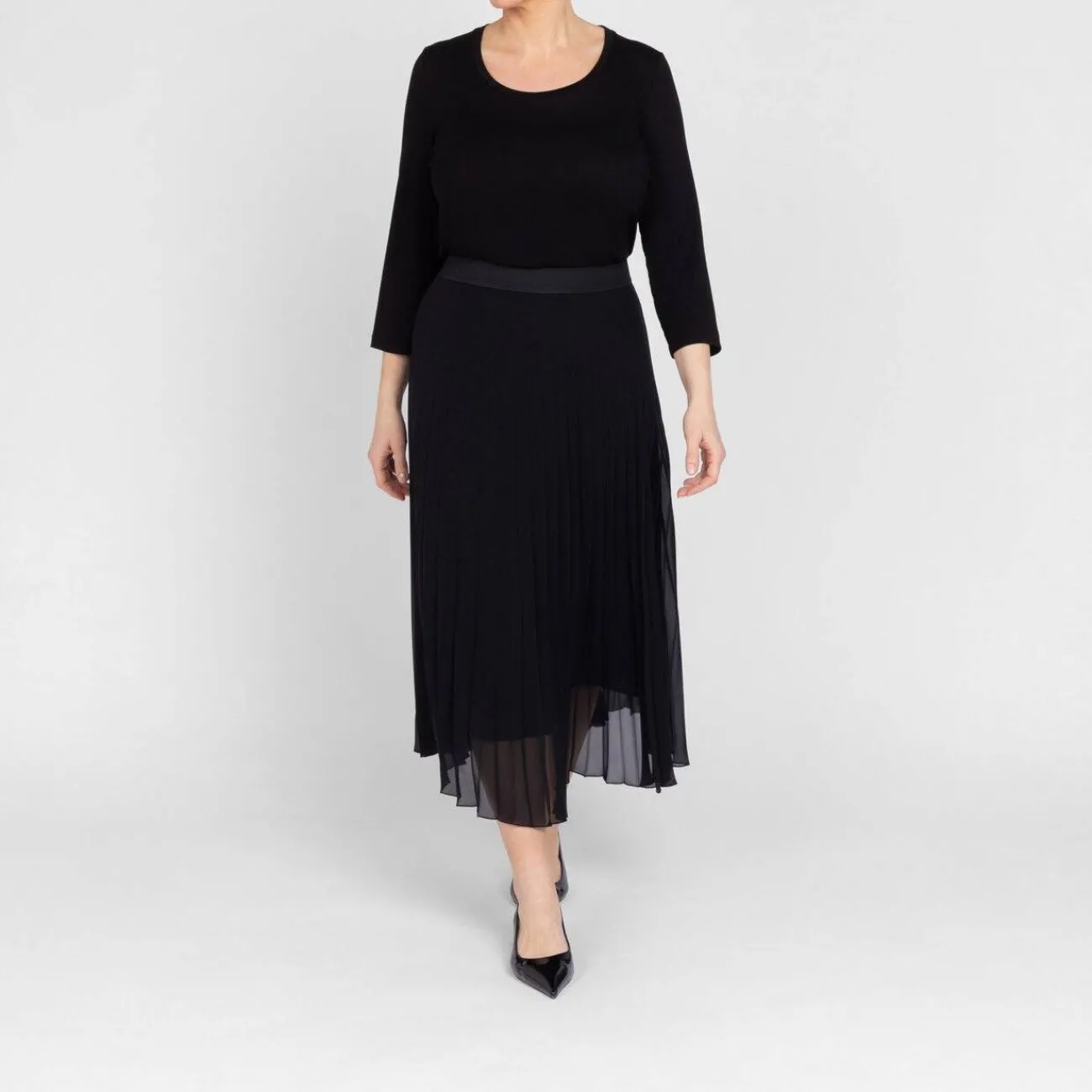 Best Luisa Viola Pleated Skirt Black
