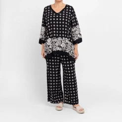 Discount Luisa Mara Venier Luisa Viola Printed Trousers Black