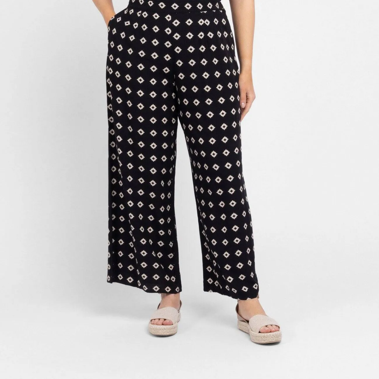 Discount Luisa Mara Venier Luisa Viola Printed Trousers Black