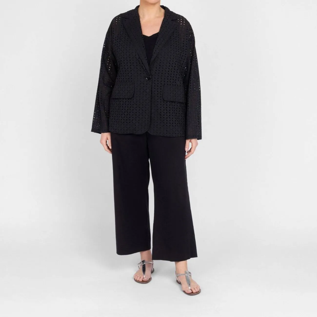 Fashion Luisa Viola Pull On Gaberdine Trouser Black