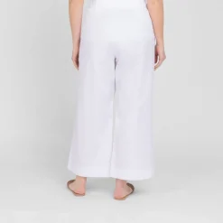 Clearance Luisa Viola Pull On Gaberdine Trouser White