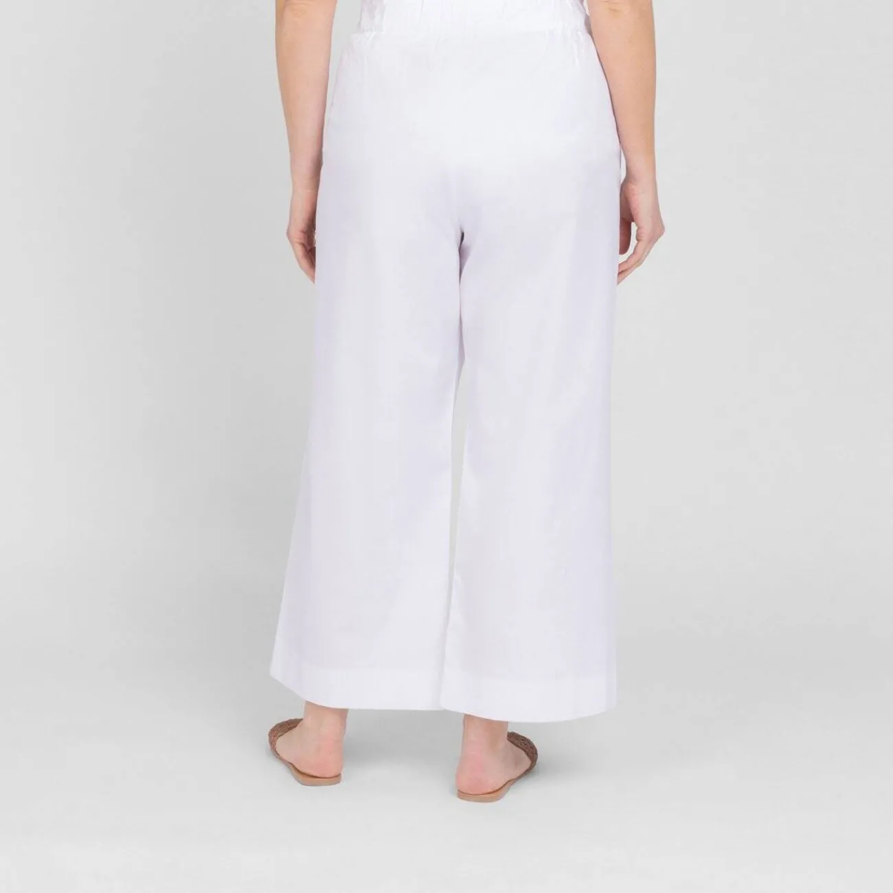 Clearance Luisa Viola Pull On Gaberdine Trouser White