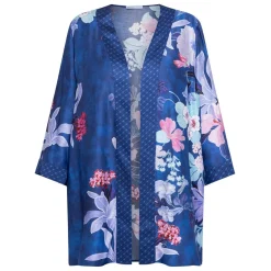Sale Luisa Mara Venier Luisa Viola Satin Long Jacket Blue