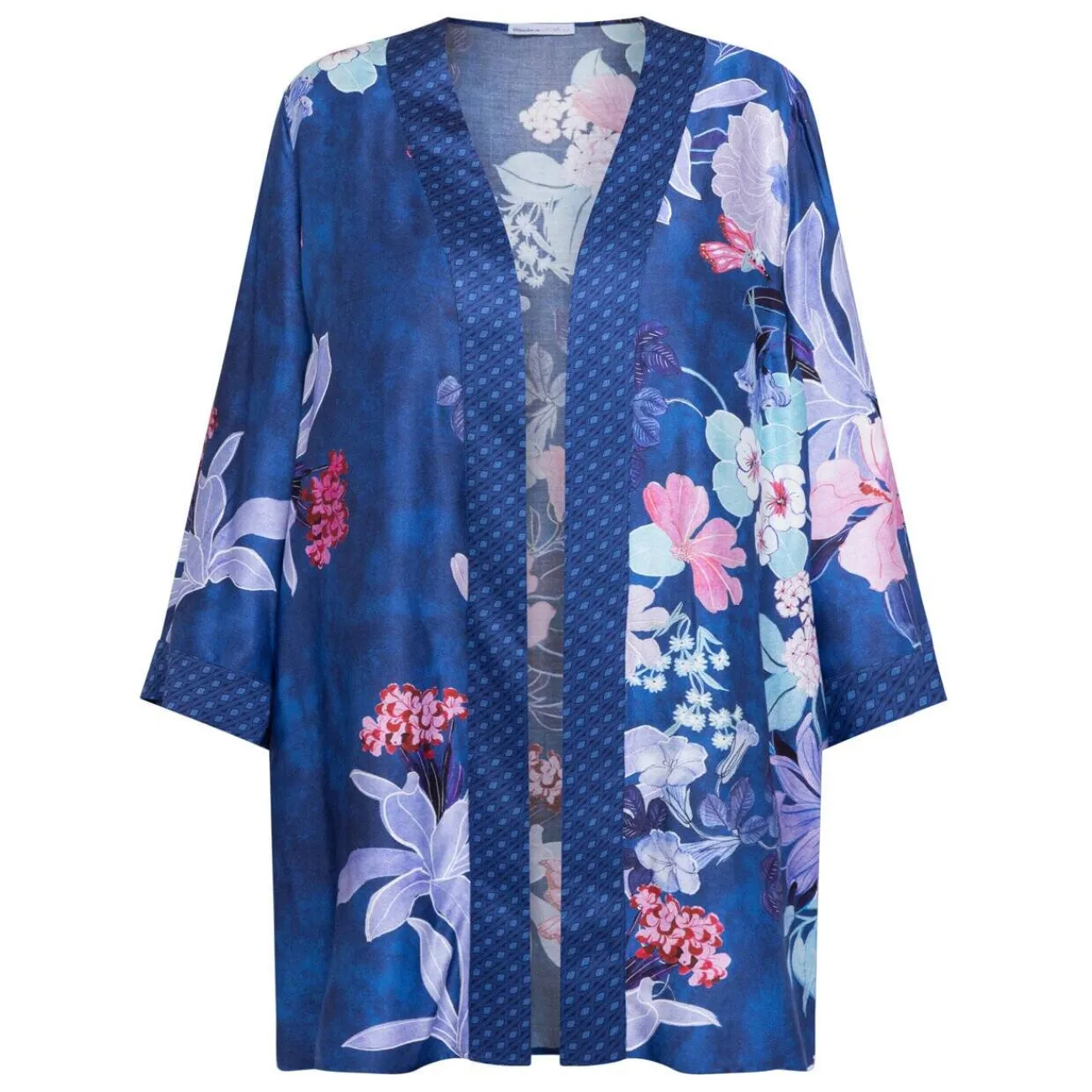 Sale Luisa Mara Venier Luisa Viola Satin Long Jacket Blue