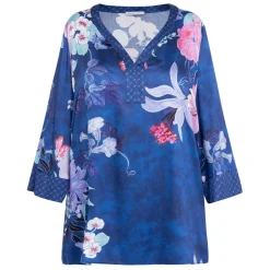 Sale Luisa Mara Venier Luisa Viola Satin Tunic Blue