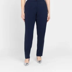Discount Luisa Viola Stretch Cady Trousers Navy