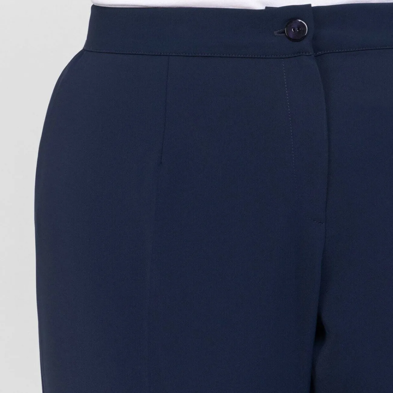 Discount Luisa Viola Stretch Cady Trousers Navy