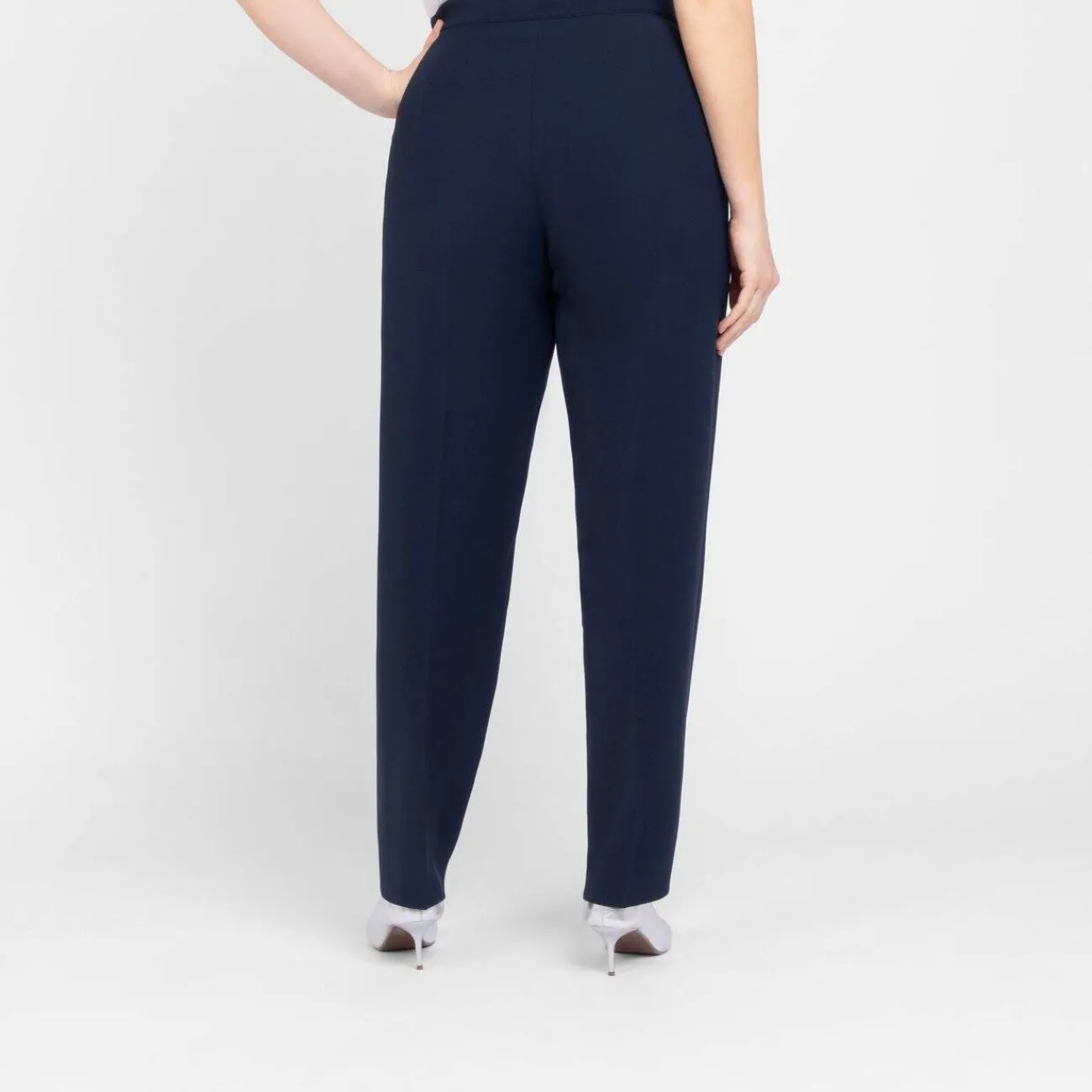 Discount Luisa Viola Stretch Cady Trousers Navy