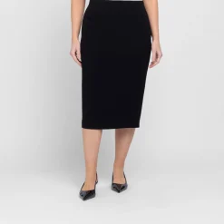 Outlet Marina Rinaldi Elegante MARINA RINALDI BLACK PENCIL SKIRT