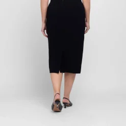 Outlet Marina Rinaldi Elegante MARINA RINALDI BLACK PENCIL SKIRT