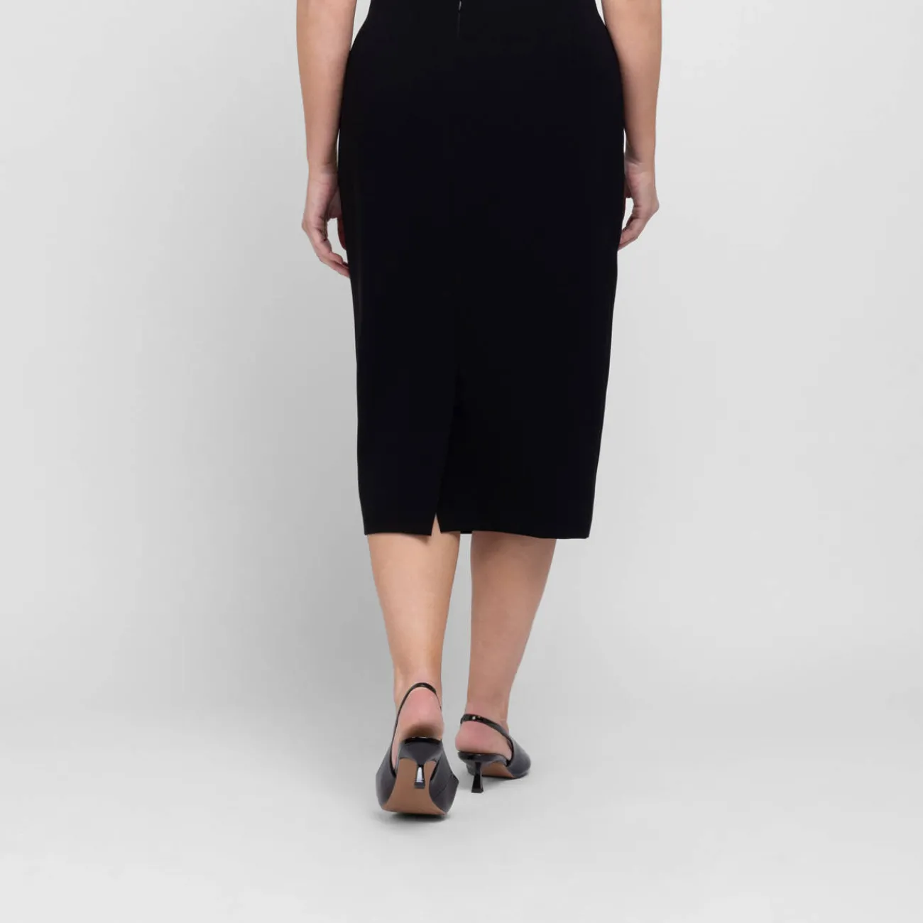 Outlet Marina Rinaldi Elegante MARINA RINALDI BLACK PENCIL SKIRT