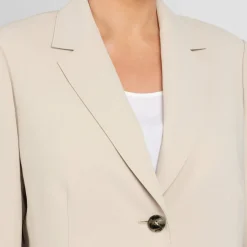 Fashion Marina Rinaldi Cady Blazer Jacket Beige