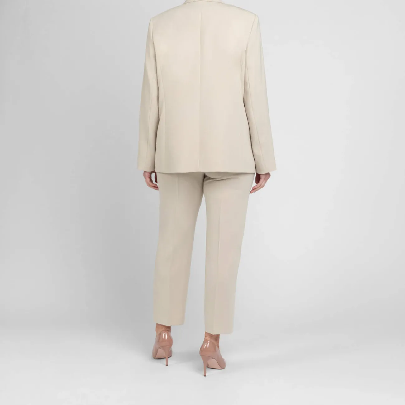 Fashion Marina Rinaldi Cady Blazer Jacket Beige