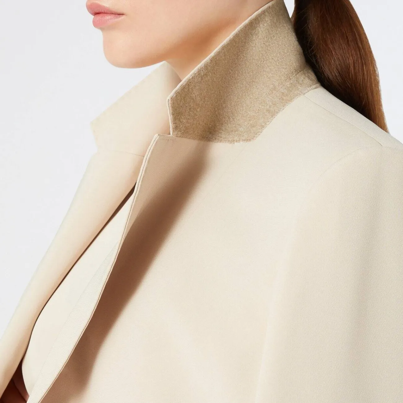Fashion Marina Rinaldi Cady Blazer Jacket Beige