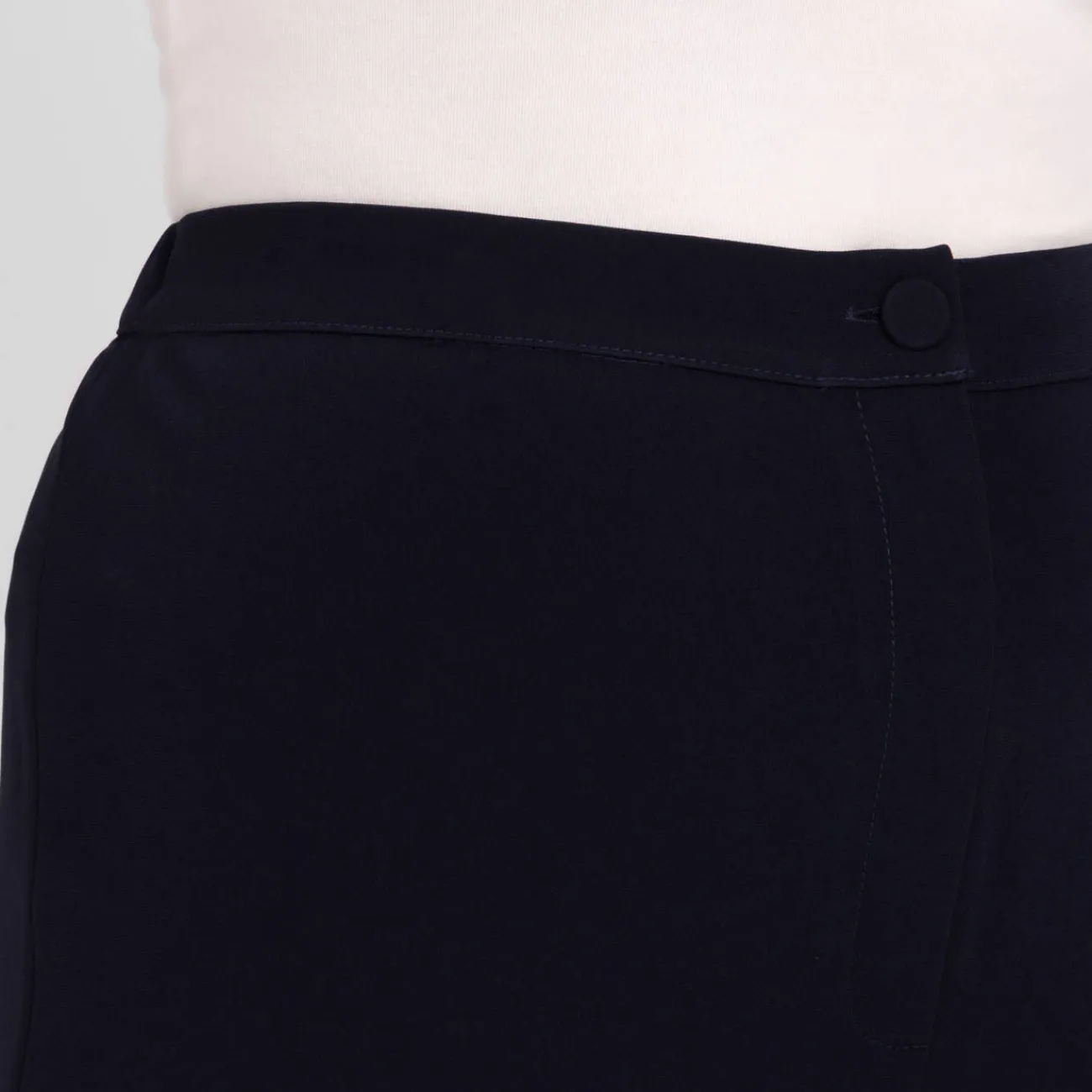 Outlet Marina Rinaldi Elegante Marina Rinaldi Cady Slim Trousers Navy