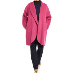 Sale Marina Rinaldi Cocoon Fit Coat Fuchsia