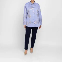 Outlet Marina Rinaldi Sport Marina Rinaldi Cotton Chambray Pale Blue