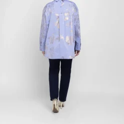Outlet Marina Rinaldi Sport Marina Rinaldi Cotton Chambray Pale Blue