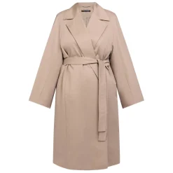 Best Marina Rinaldi Cotton Gaberdine Trench Coat Hazelnut