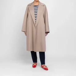 Best Marina Rinaldi Cotton Gaberdine Trench Coat Hazelnut