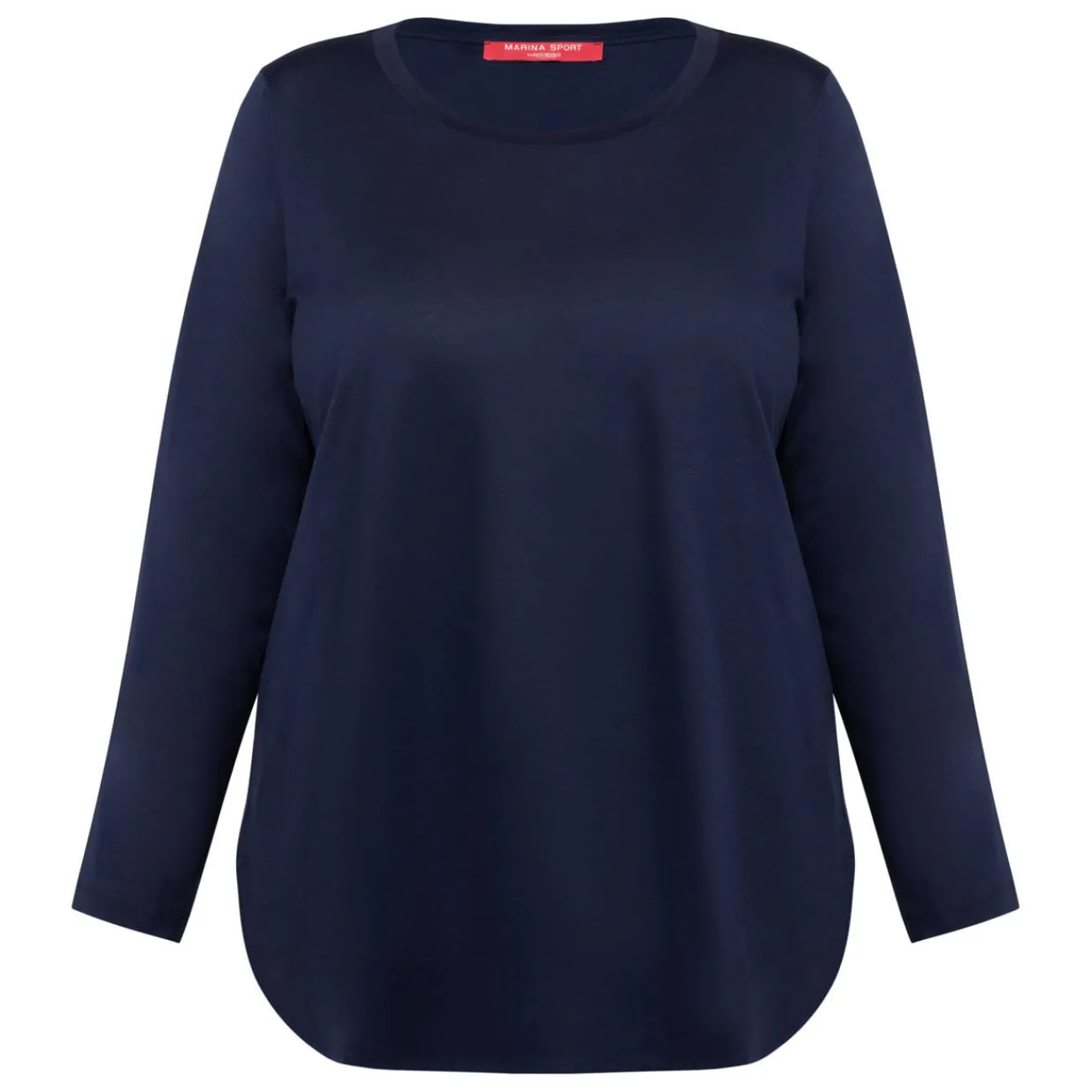 Clearance Marina Rinaldi Sport Marina Rinaldi Cotton Jersey T-Shirt Navy
