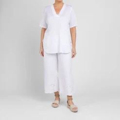 Clearance Marina Rinaldi Cotton Jersey T-Shirt White