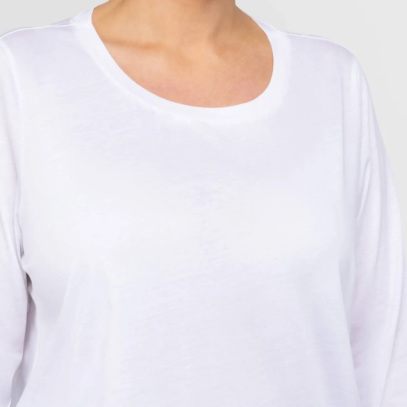 Fashion Marina Rinaldi Sport Marina Rinaldi Cotton Jersey T-Shirt White